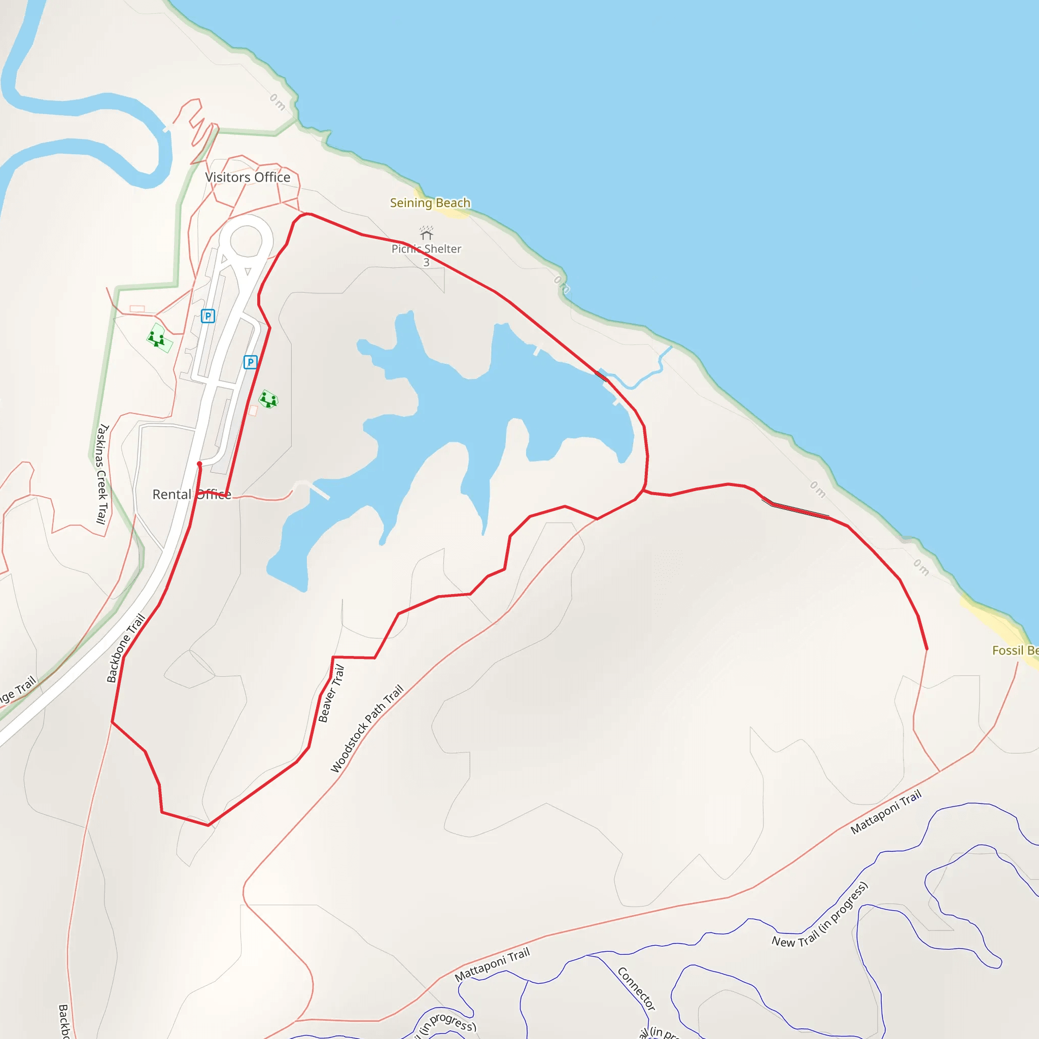 Beaver Loop Trail mobile static map