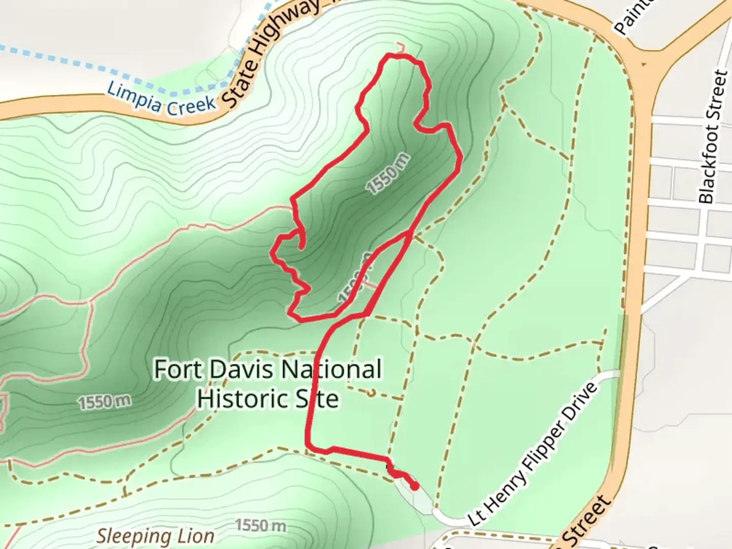 An image depicting the trail Tall Grass Loop and its surrounding area.