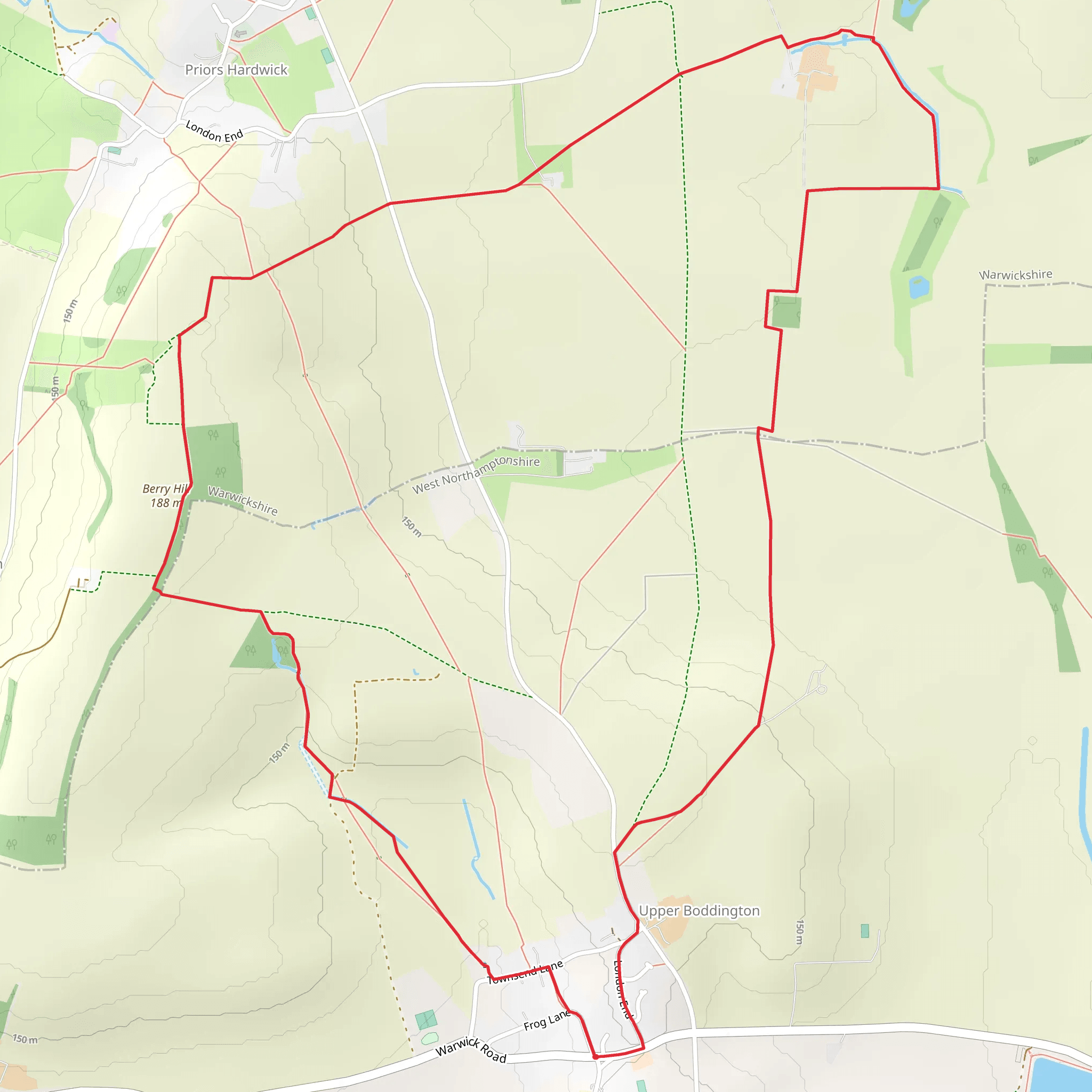 Berry Hill and Millennium Way mobile static map
