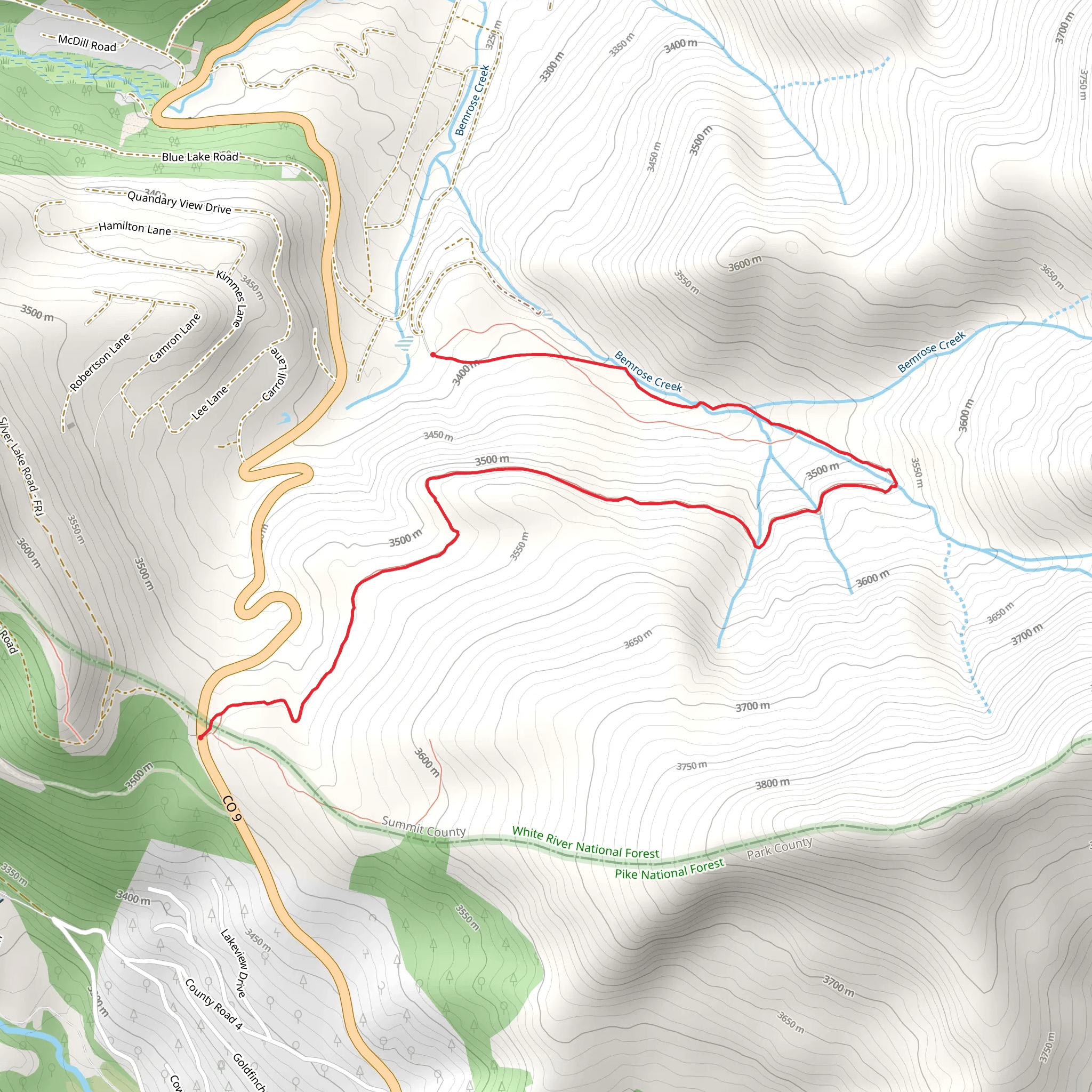 Bemorse Trail mobile static map