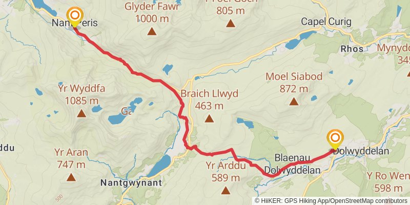 Castles in North Wales stage 14 Map