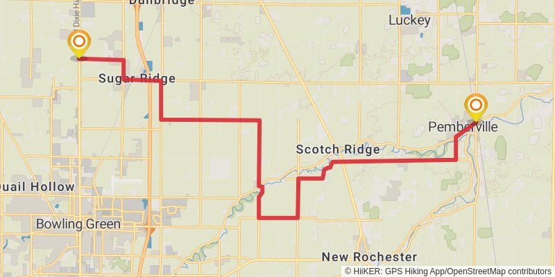 Buckeye Trail stage 17 Map