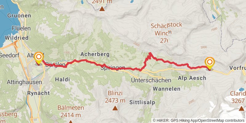 Alpine Pass Route stage 5 Map