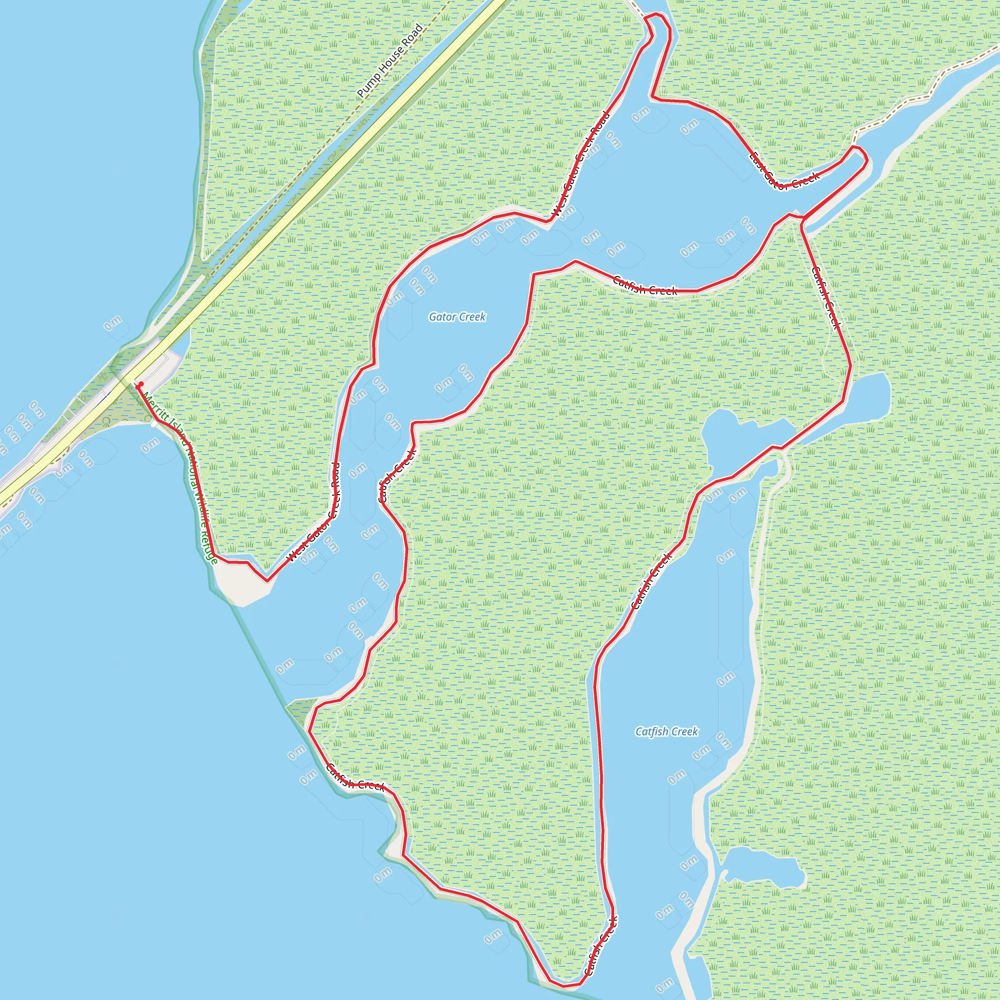 Gator Creek and Catfish Creek Walk mobile static map