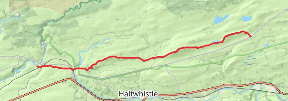 Hadrian’s Wall Path (West to East) 5-Day Challenging Tour (Hillwalk Tours) stage 2 Map