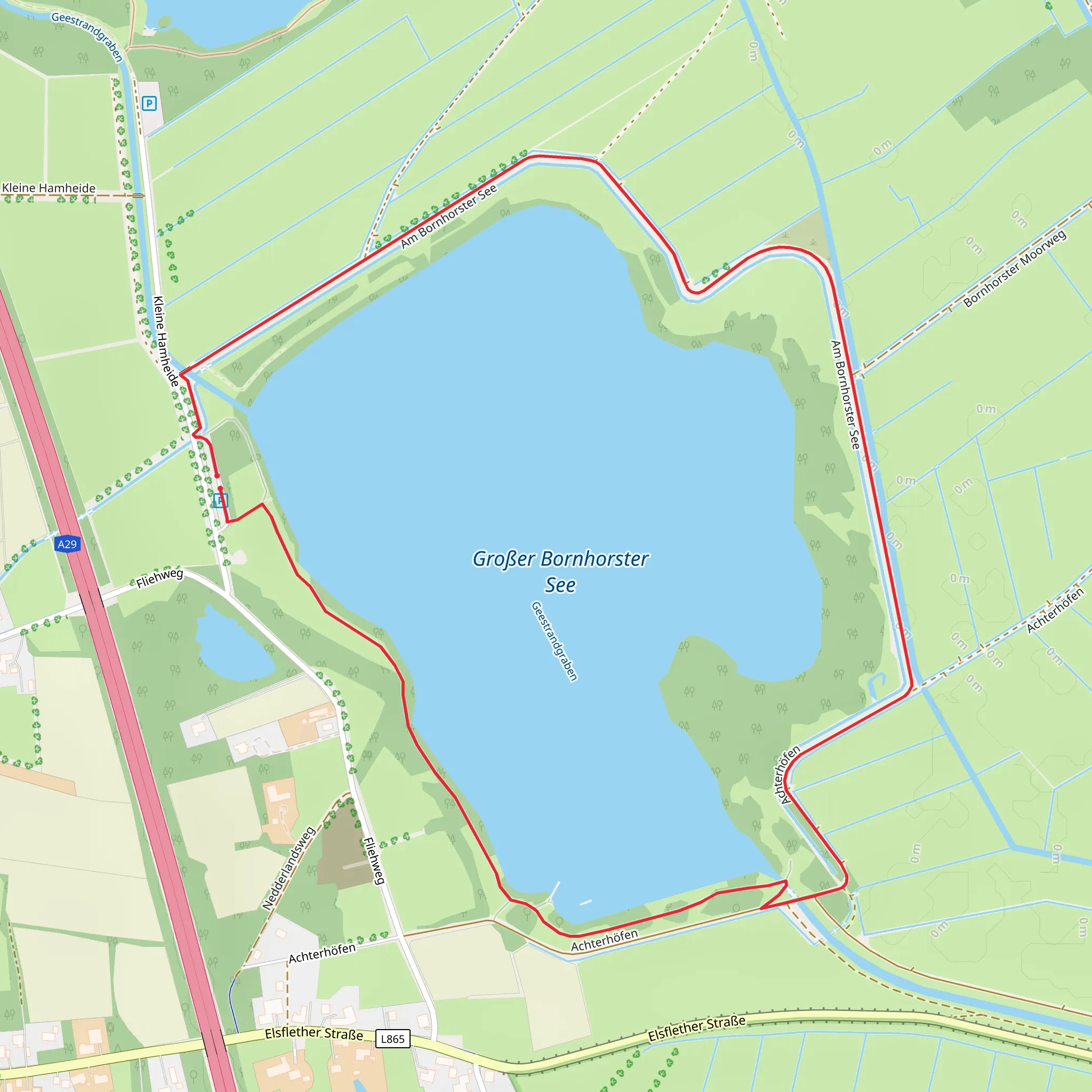 Großer Bornhorster See Loop mobile static map