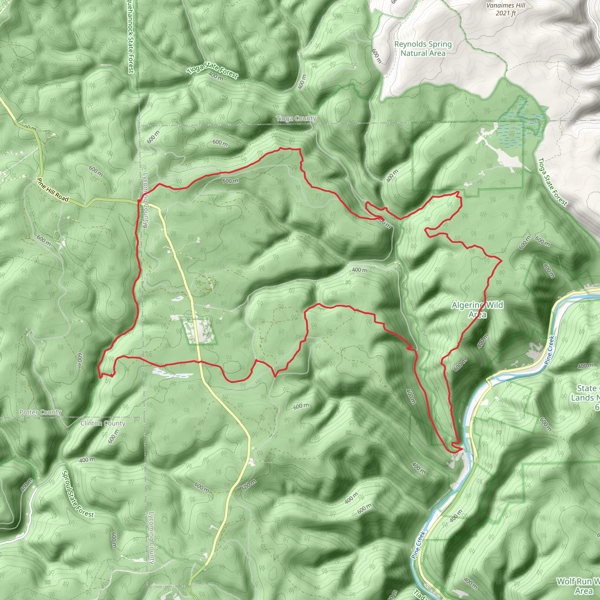 Black Forest Trail Loop mobile static map
