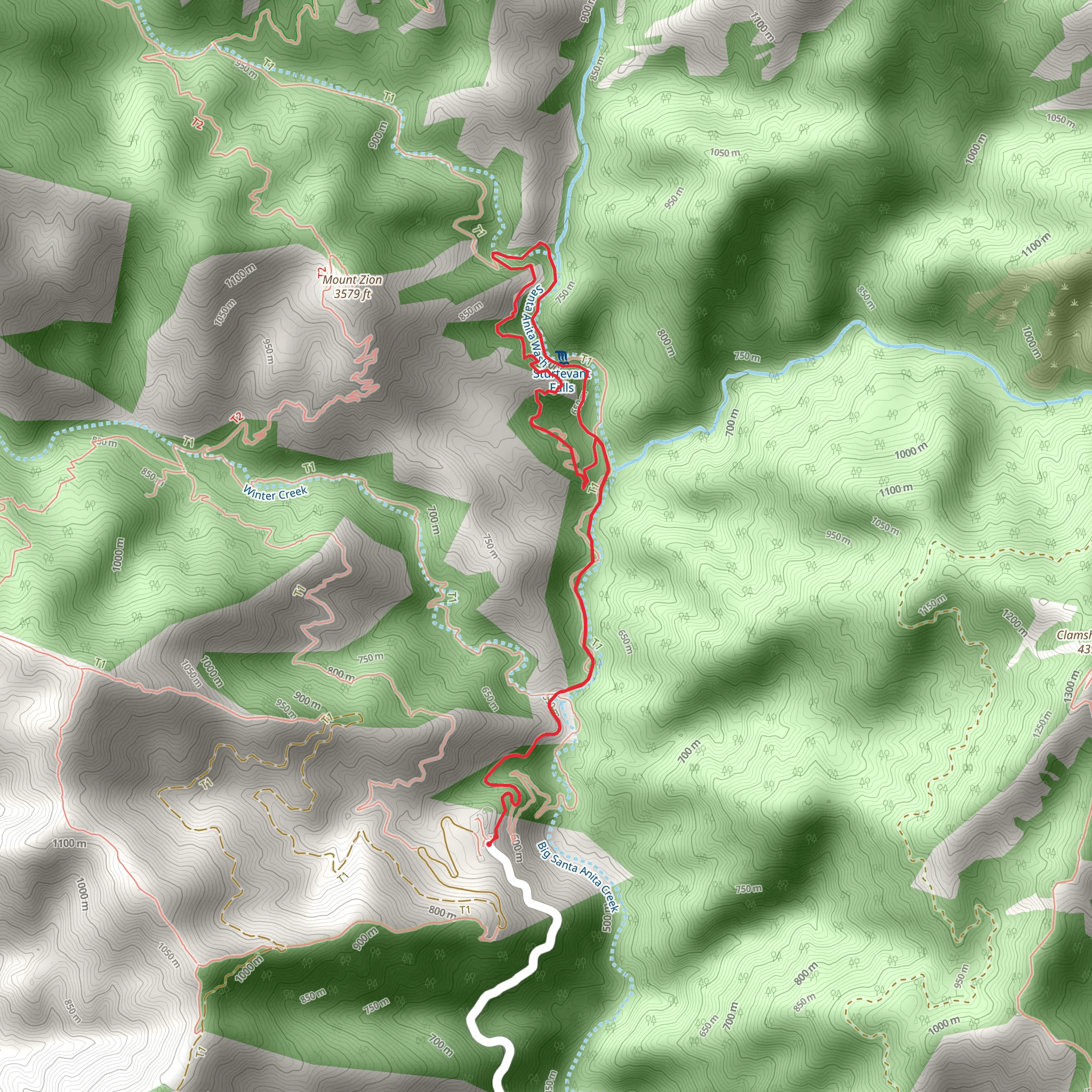 Sturtevant Loop Trail mobile static map