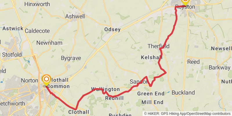 Icknield Way Trail stage 6 Map