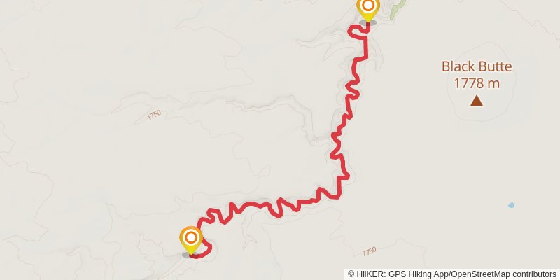 Ultra Pedestrian North Loop stage 87 Map