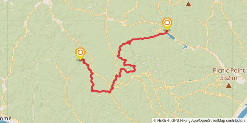 American Discovery Trail North Route stage 74 Map