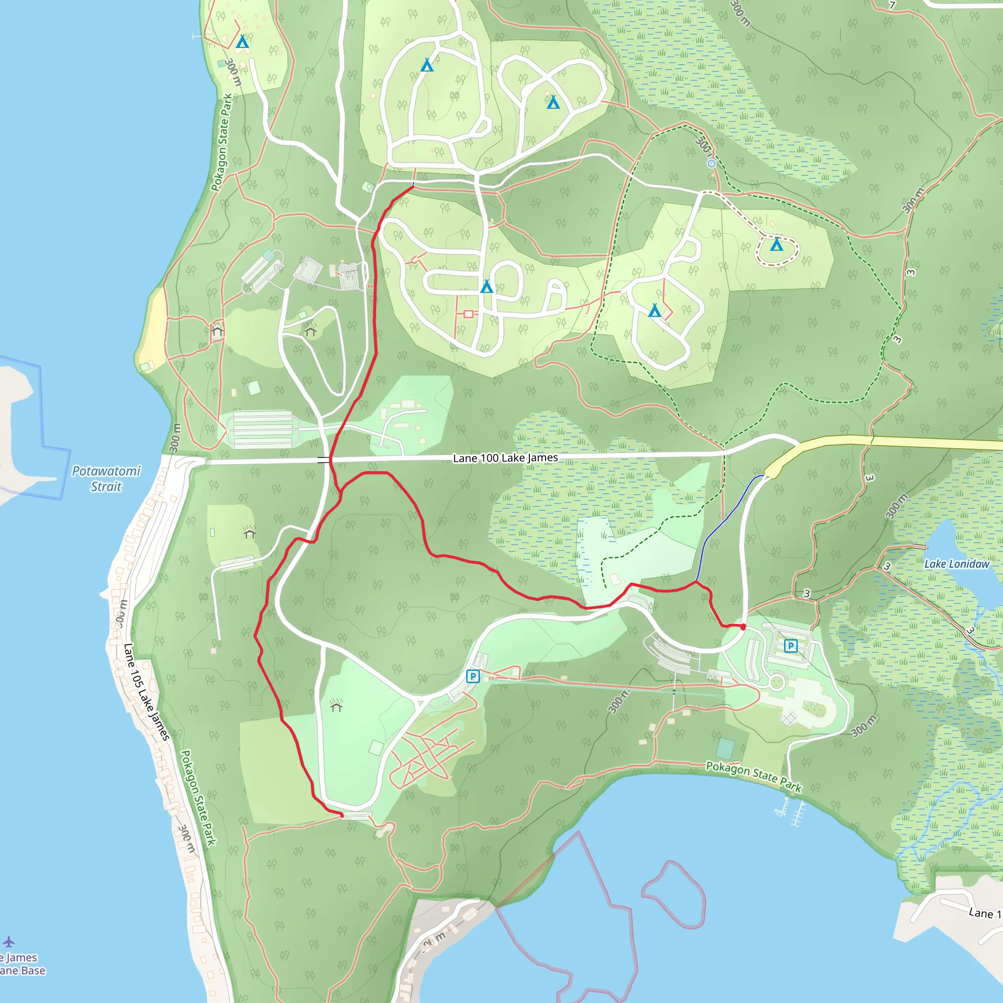 Hell's Point Challenge Walk mobile static map