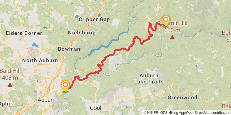 American Discovery Trail North Route stage 369 Map