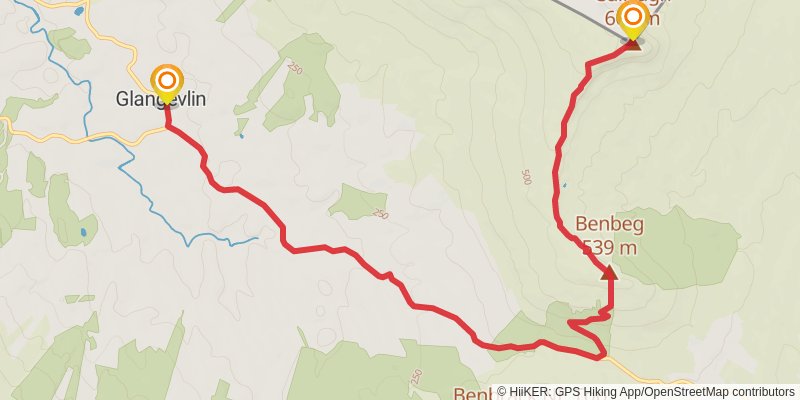 Cuilcagh and Benbeg Loop stage 2 Map