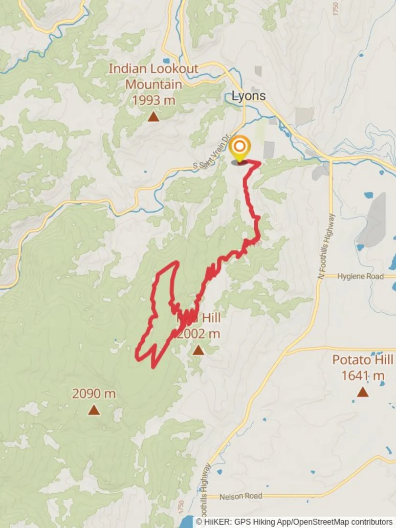 An image depicting the trail Picture Rock - Wild Turkey Loop Trail and its surrounding area.