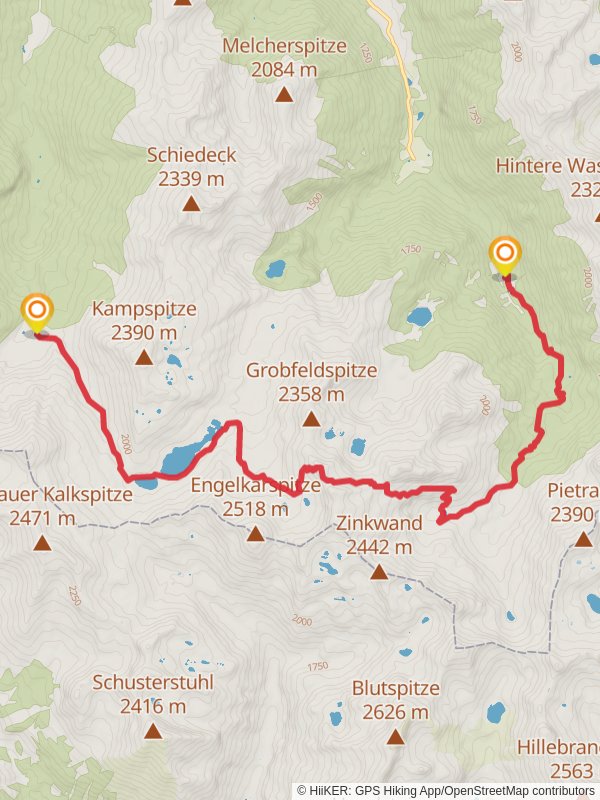 Rotmandlspitze Summit Tour mobile static map