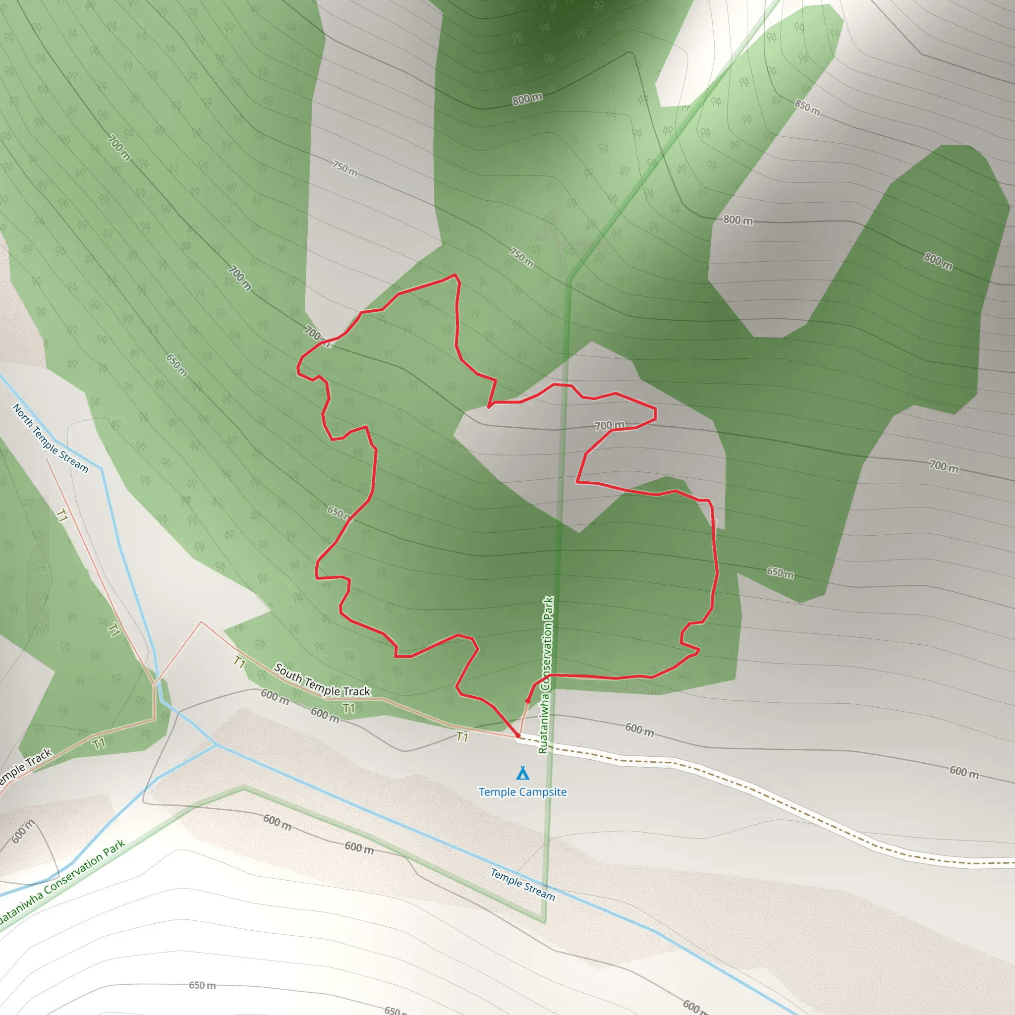 Temple Valley Circuit Track mobile static map