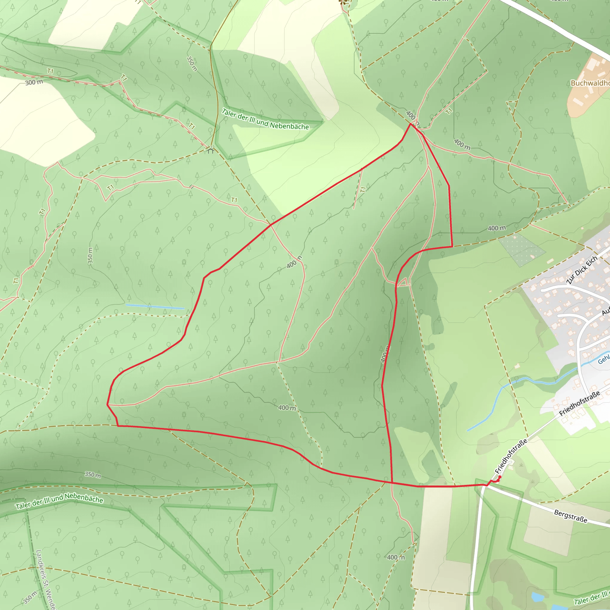 Biberpfad Loop mobile static map