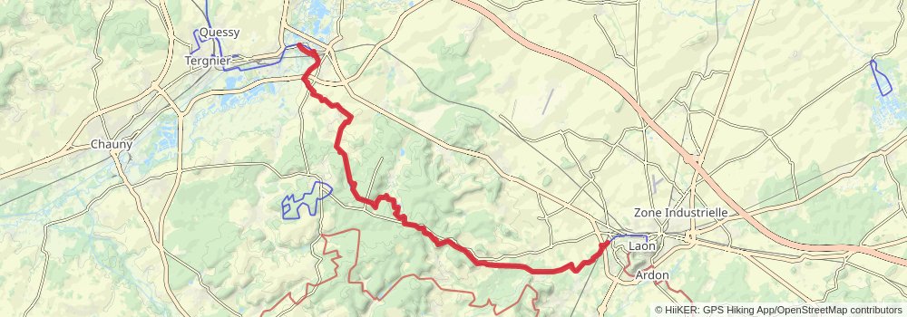 Via Francigena stage 21 Map