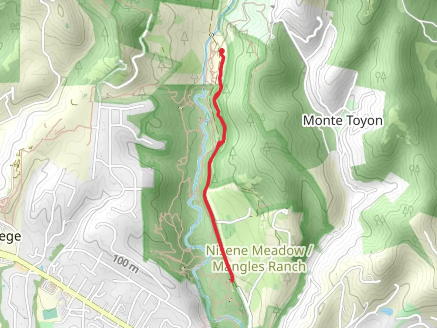 An image depicting the trail Aptos Creek - Buggy Trail and its surrounding area.