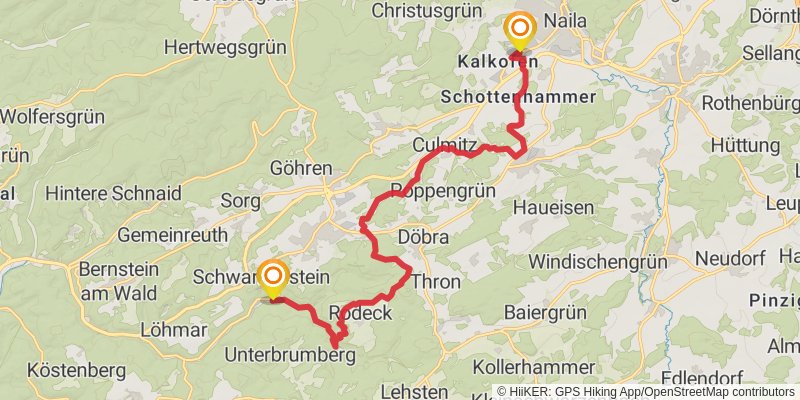 Frankenweg stage 2 Map
