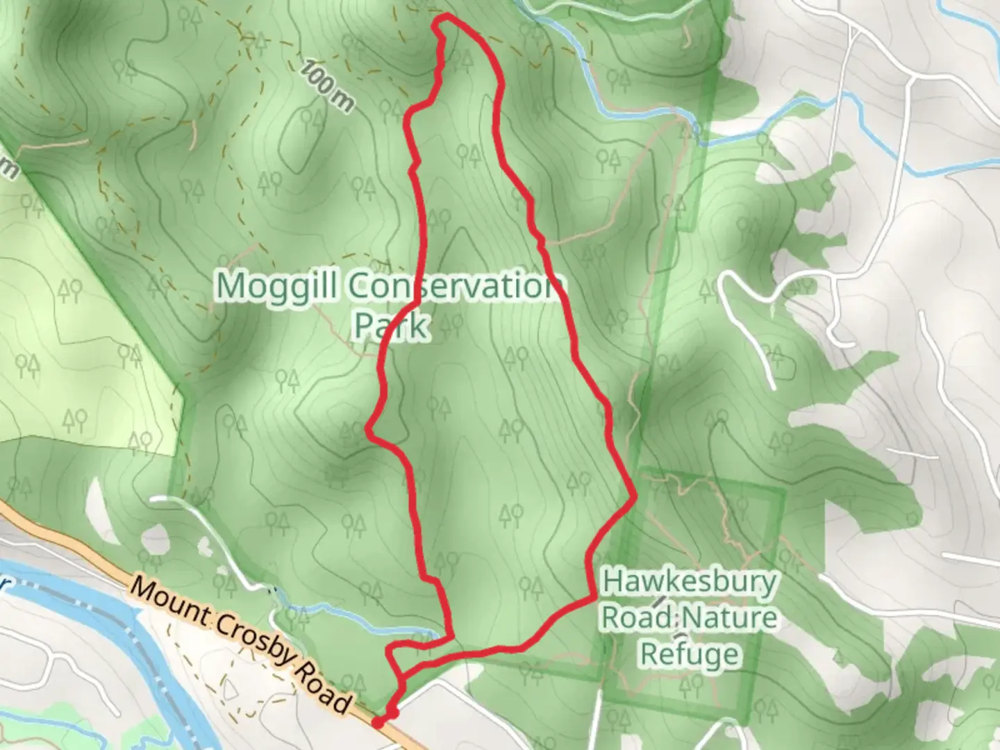 An image depicting the trail Devils Break Loop Track and its surrounding area.