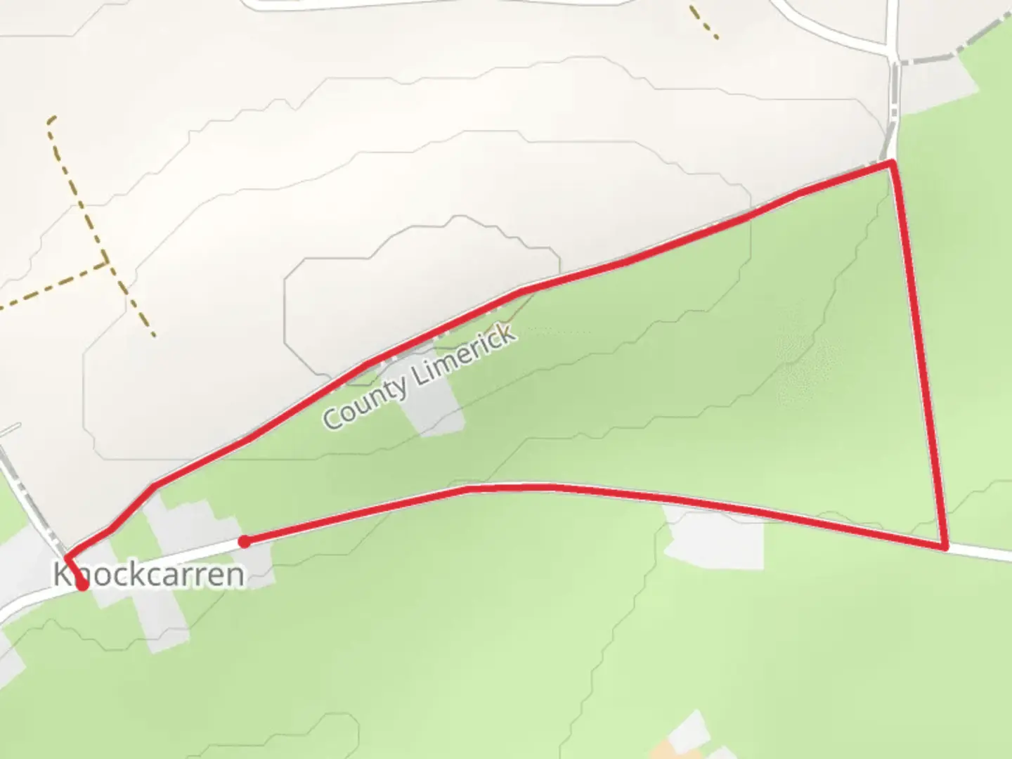 An image depicting the trail Knockcarron - Golden Mile Loop and its surrounding area.