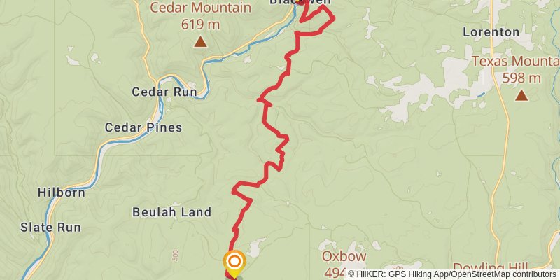 Mid State Trail - Pennsylvania stage 21 Map