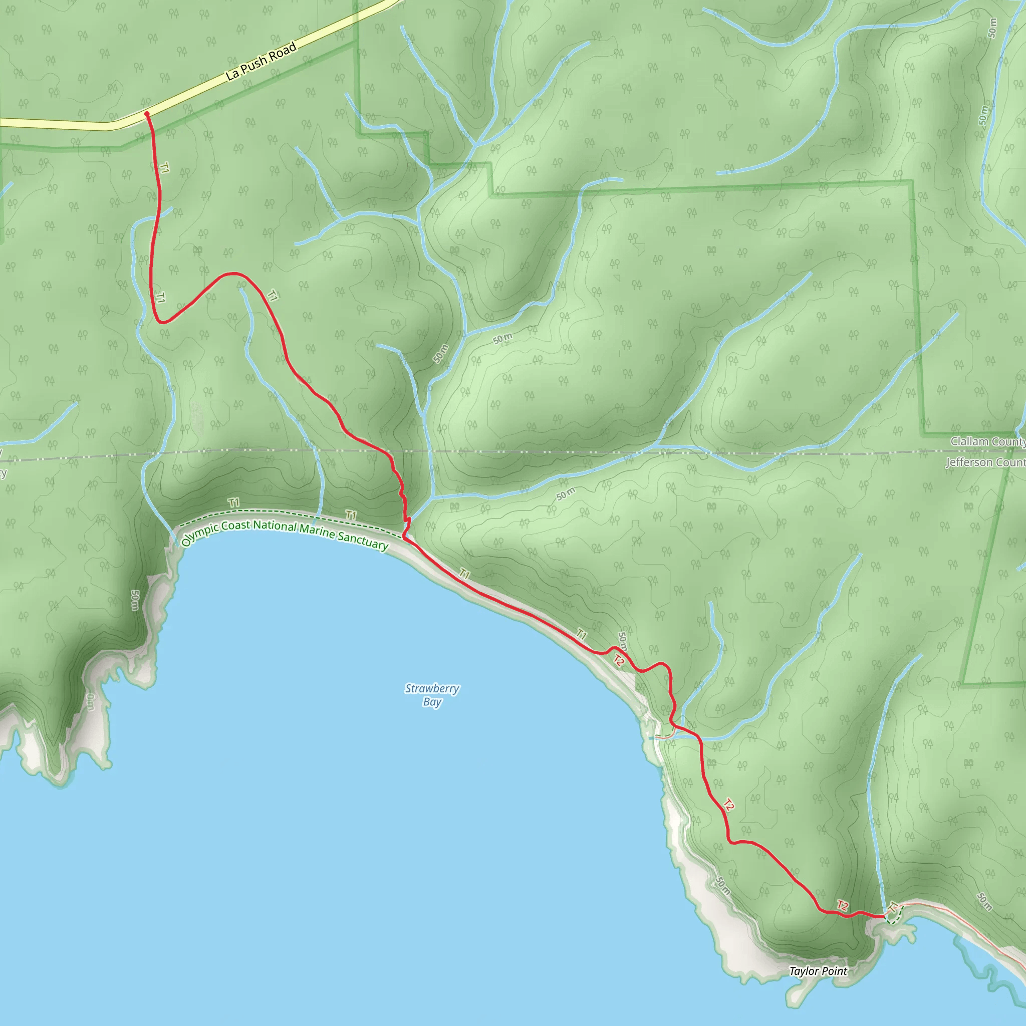 Taylor Point Trail mobile static map