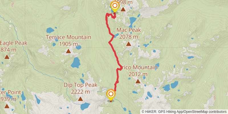 Ultra Pedestrian North Loop stage 187 Map