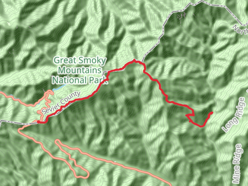 Appalachian, Charlies Bunion and Dry Sluice Gap Trail