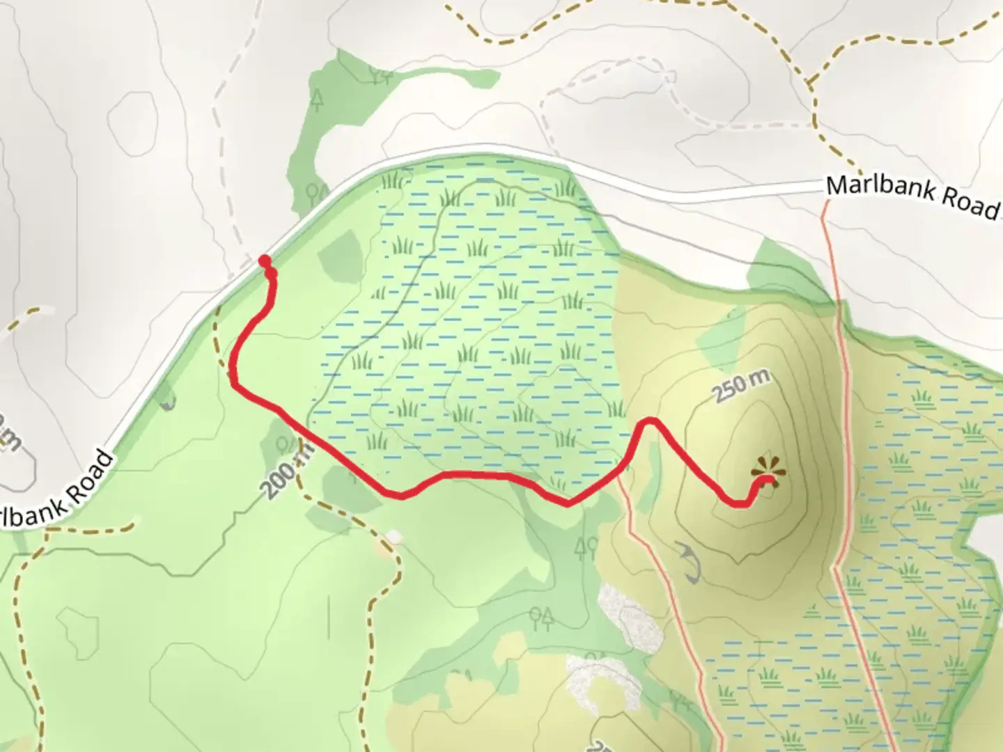 An image depicting the trail Gortmaconnell and Owenbrean, Owenbrean Walk and its surrounding area.