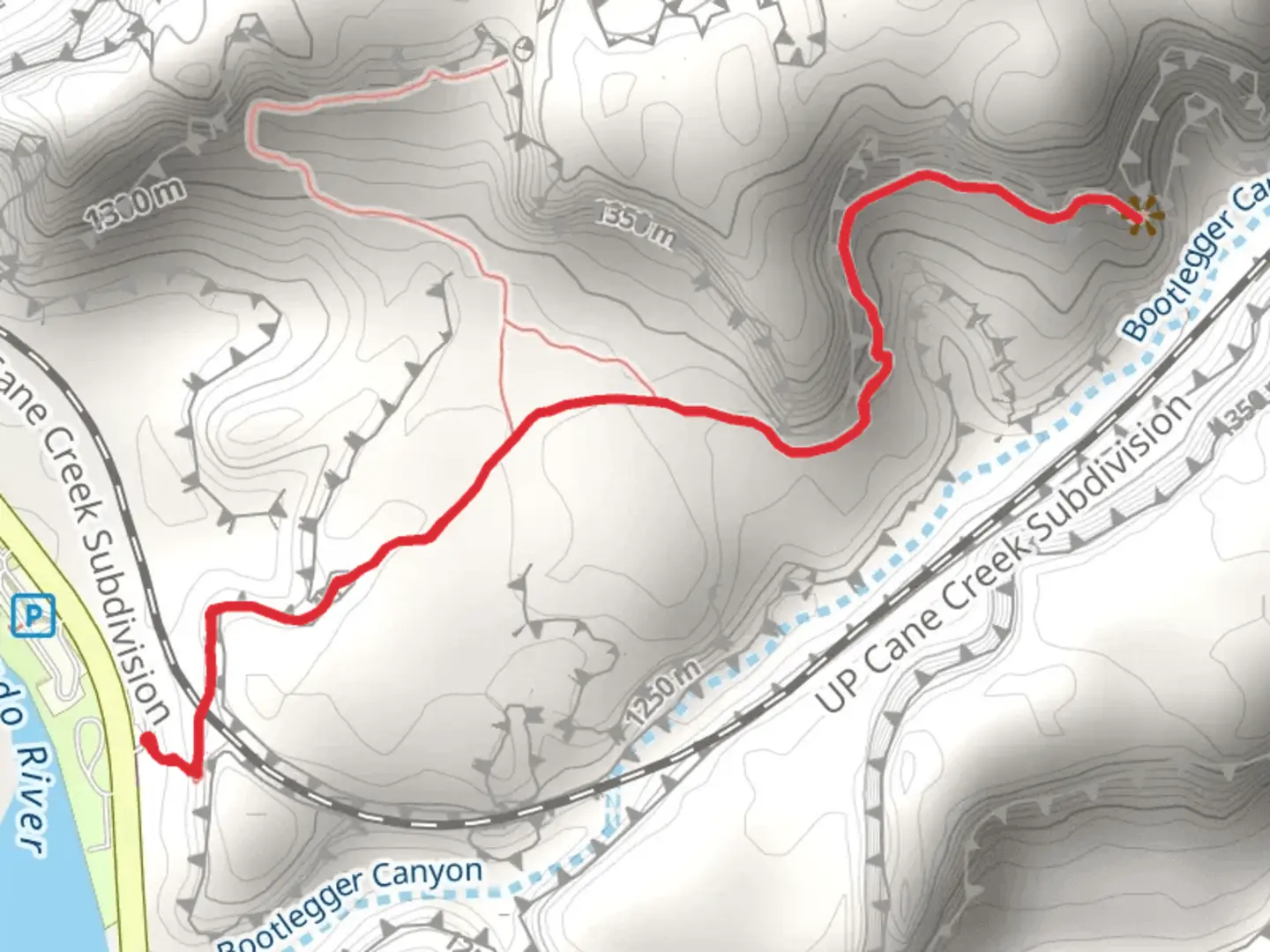 An image depicting the trail Corona Arch Trail and its surrounding area.