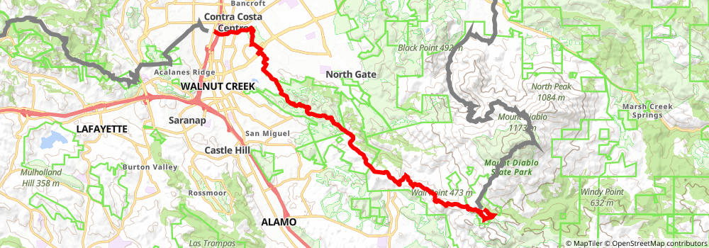 American Discovery Trail South Route stage 398 Map