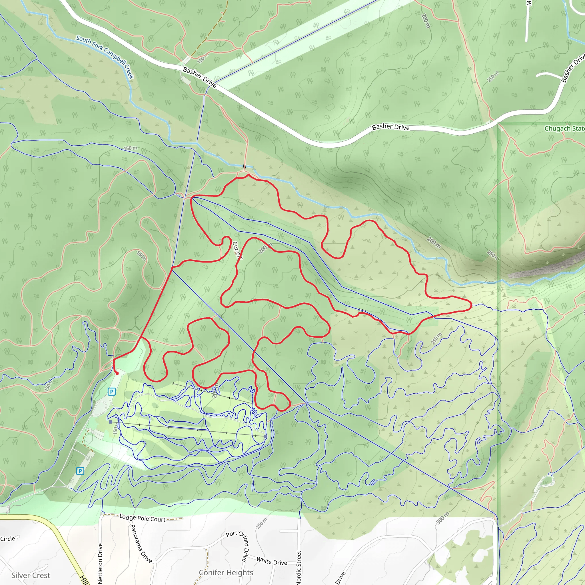Spencer Short Loop mobile static map