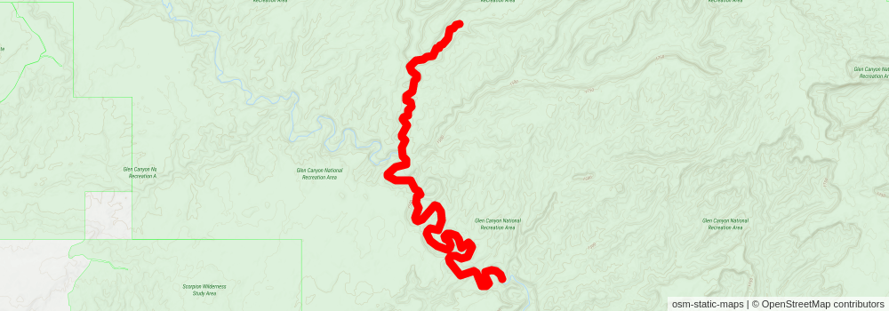 Southwestern Horseshoe Trail stage 25 Map