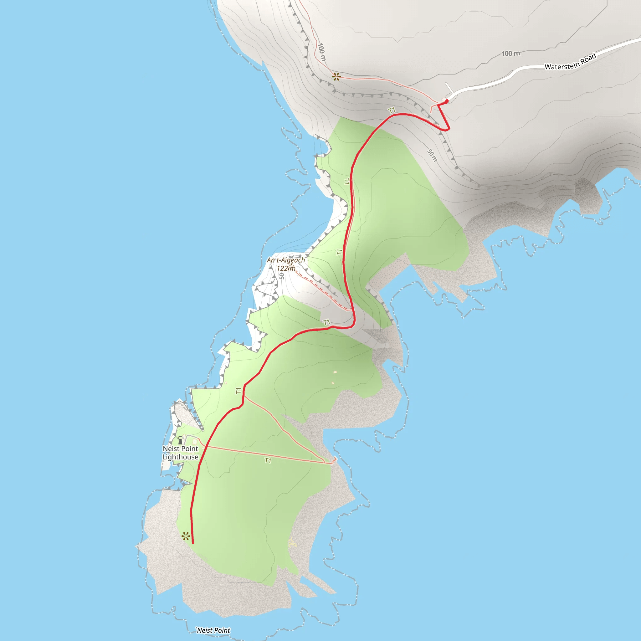 Neist Point Walk mobile static map