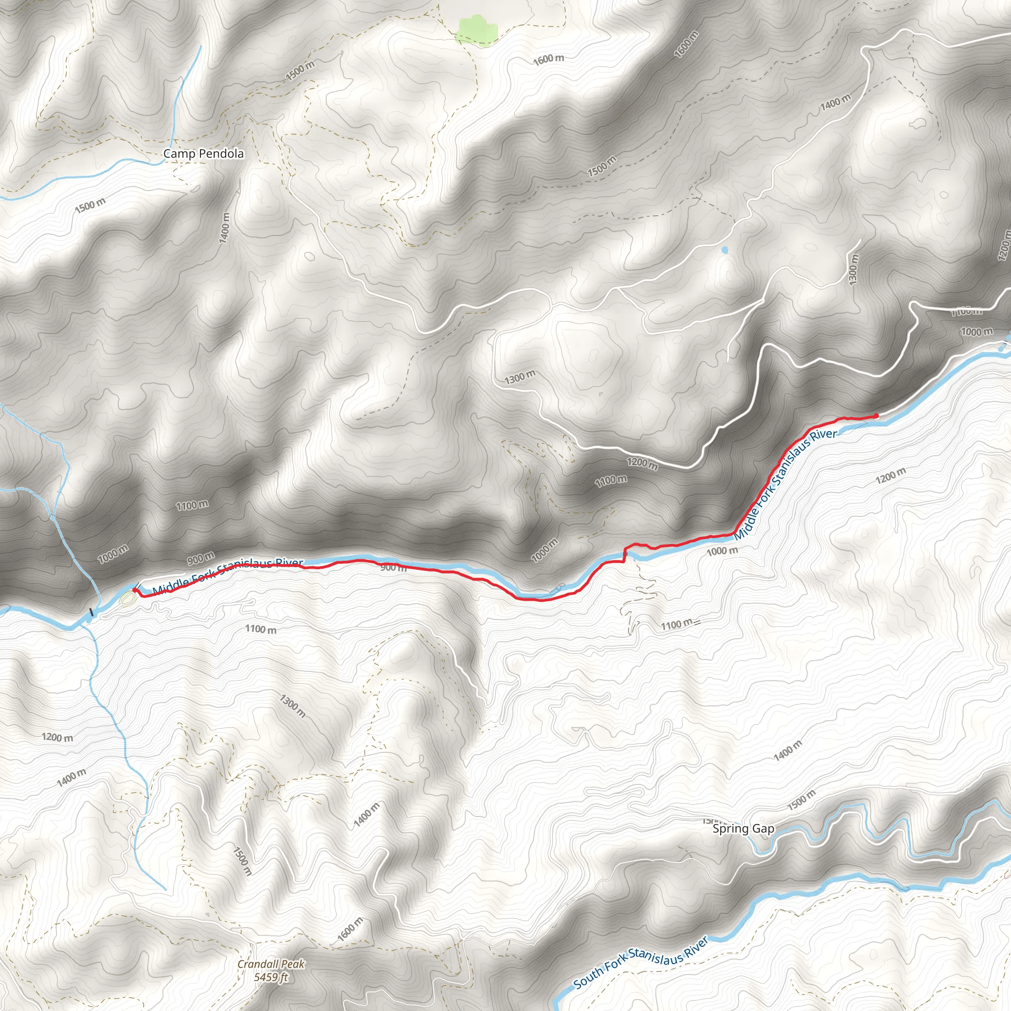 Beardsley - Sand Bar Trail mobile static map