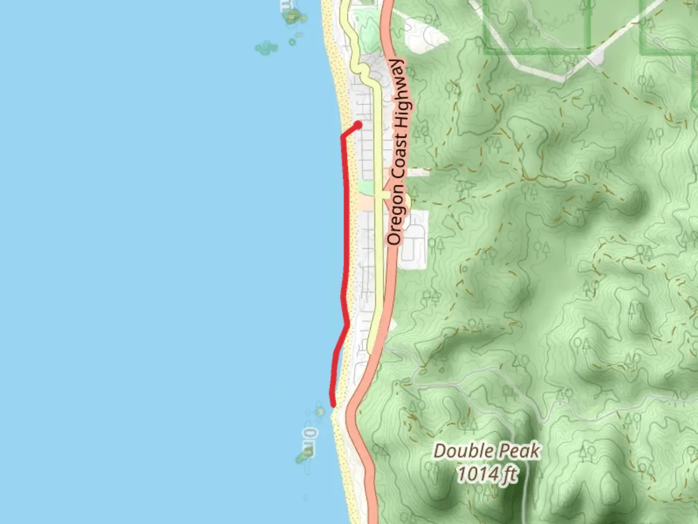 An image depicting the trail Tolovana Beach Wayside - Silver Point and its surrounding area.