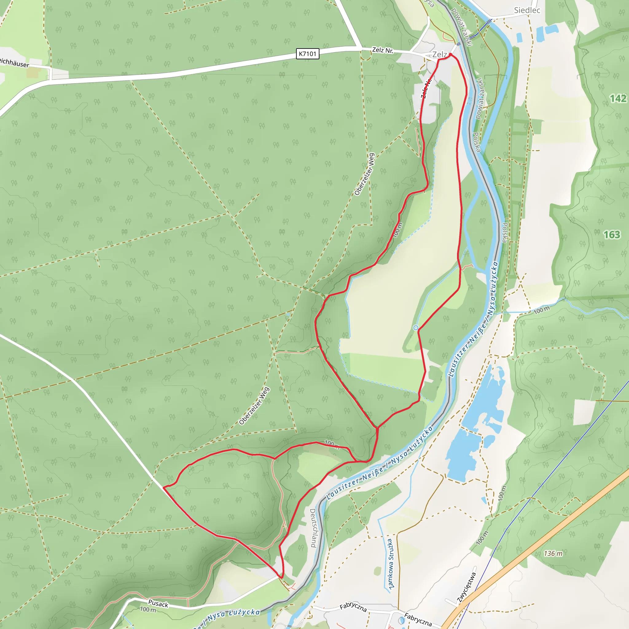 Rundweg Jerischker Wald and Rundweg Maerchenwald mobile static map