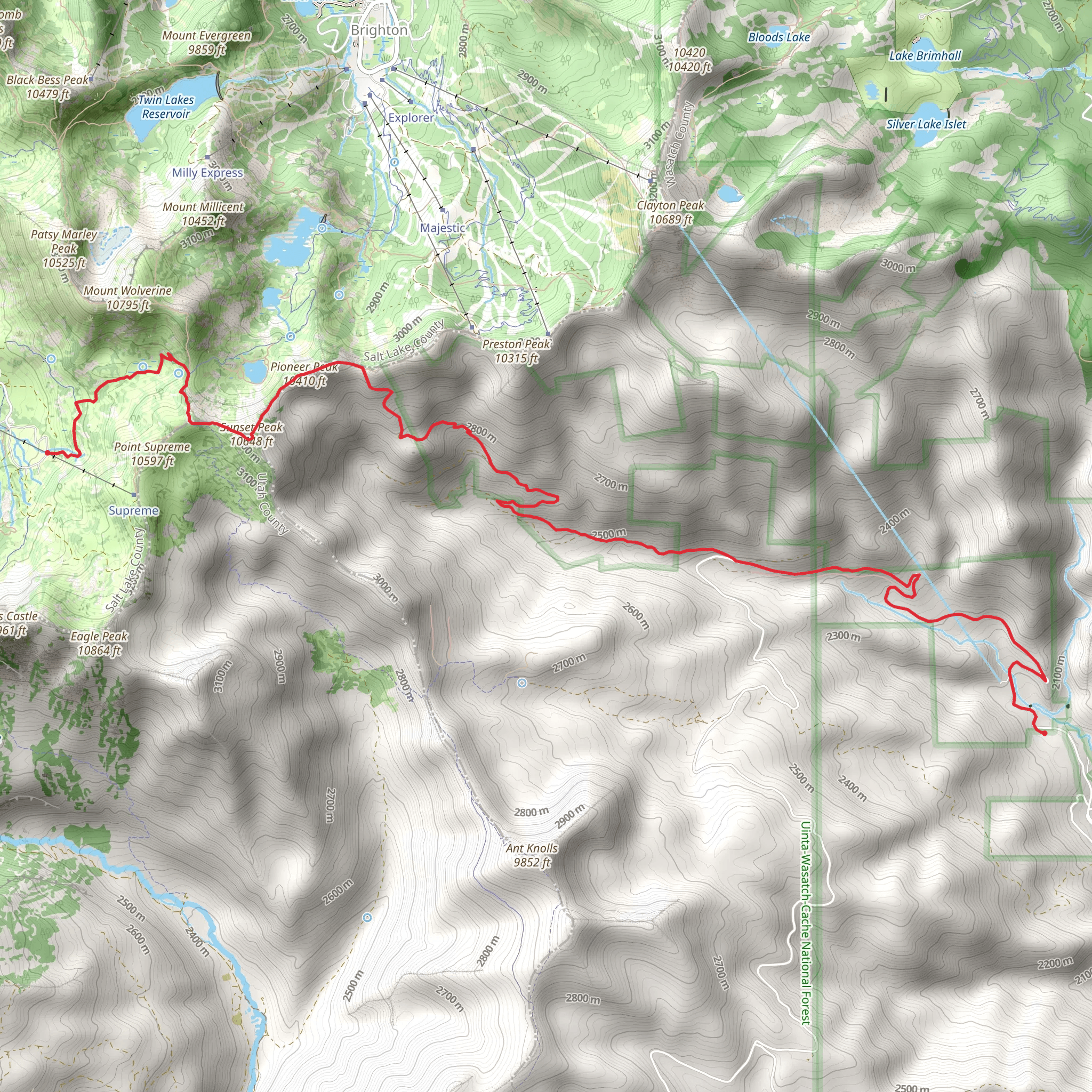 Albion Campground - Catherine Link Trail mobile static map