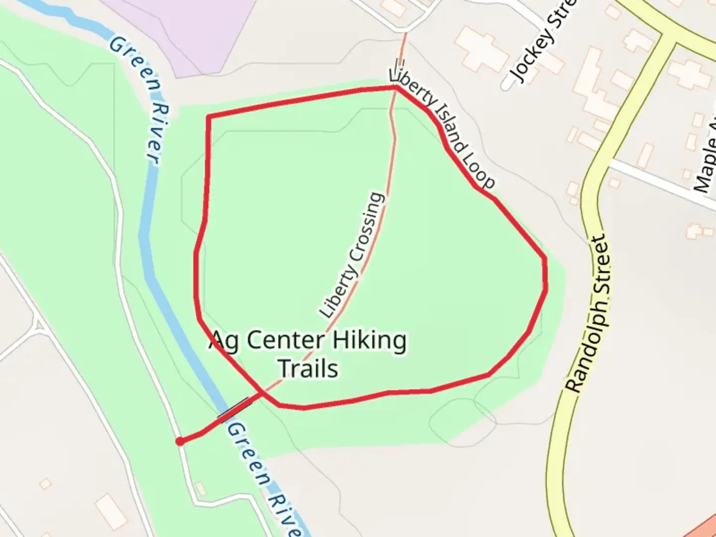 An image depicting the trail Ag Center Hiking Trails Loop and its surrounding area.