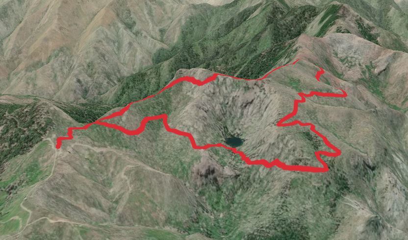 Babyfoot Lake Rim Trail