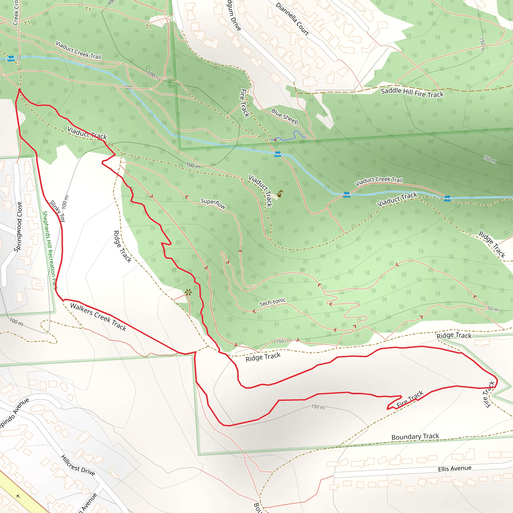 Grey Box Loop Track mobile static map