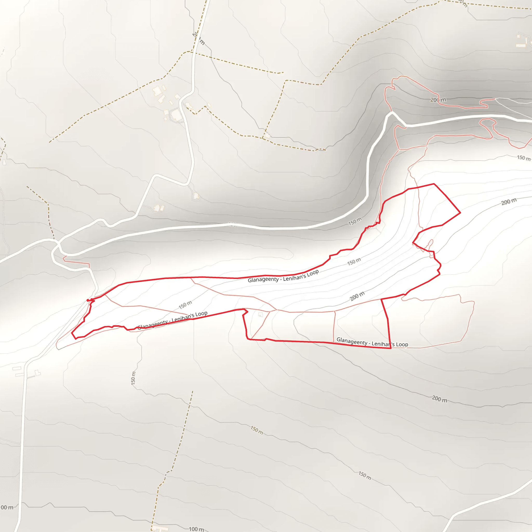 Glanageenty Loop mobile static map