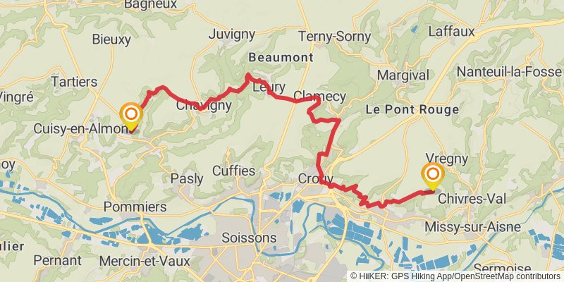 GR 12 - France stage 10 Map
