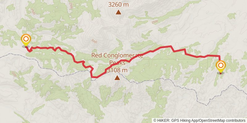 Continental Divide Trail - Montana And Idaho stage 14 Map
