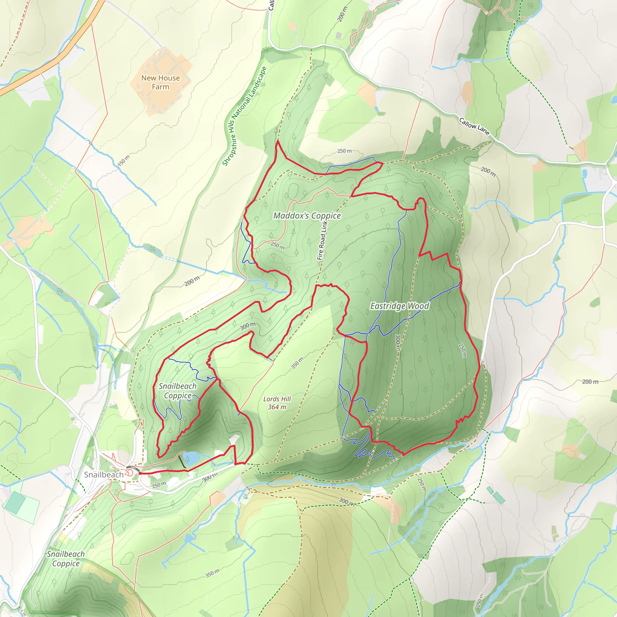 Eastridge Woods Loop mobile static map