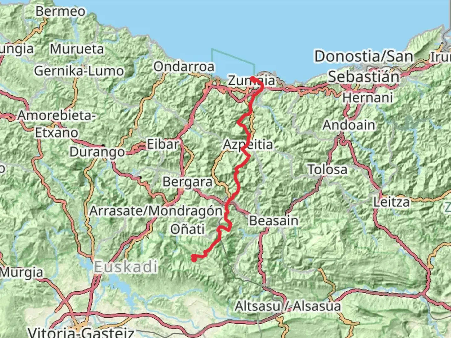 An image depicting the trail GR 286 Sendero de los tres Templos and its surrounding area.