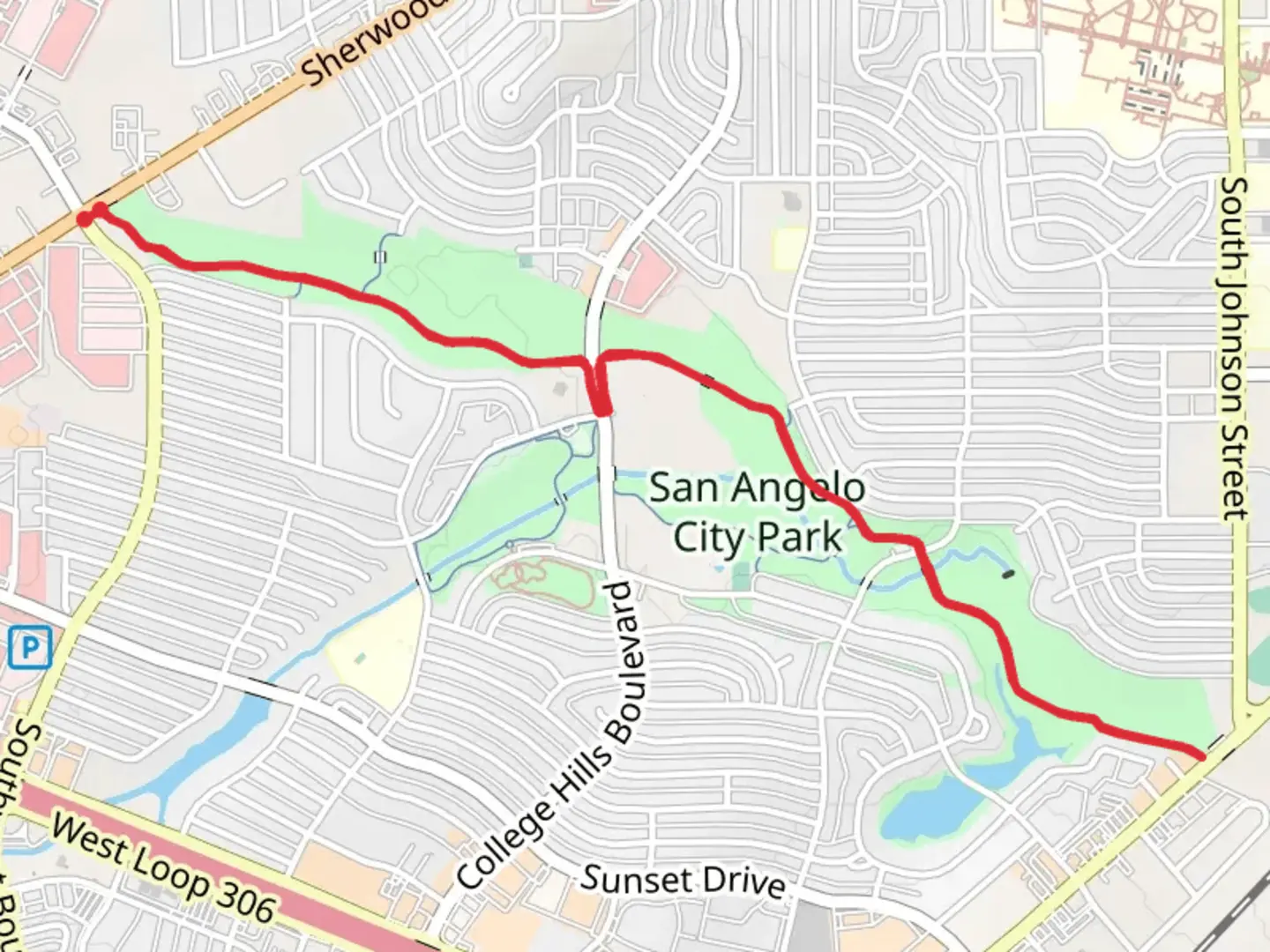 An image depicting the trail Red Arroyo Trail and its surrounding area.